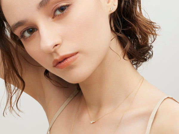 4ダイヤネックレス