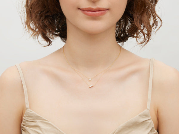 4ダイヤネックレス