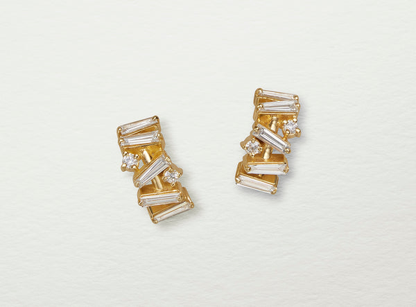 バケットカットダイヤモンドフープピアス_ESTHER _エスタージュエリー