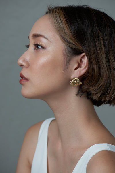 ESTHER クレーターピアス クレーターイヤリング